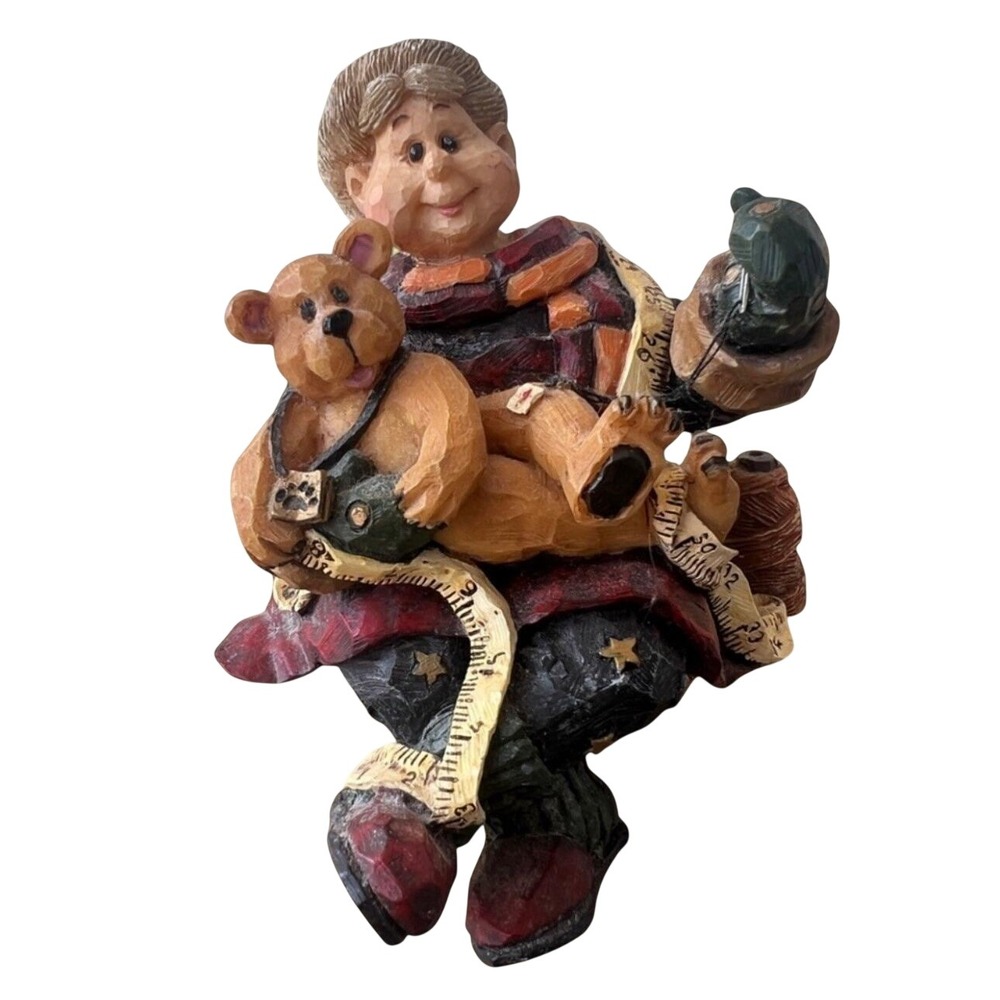 Boyds Bears Carvers Choice Mrs C with Bobbin As Good As New 370107 Figurine 1999
